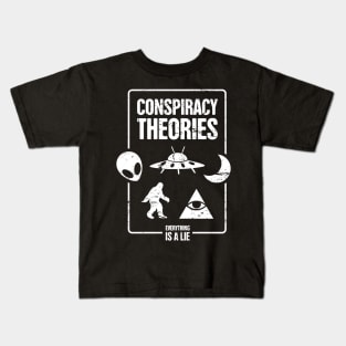 Conspiracy Theories - Alien, UFO, Illuminati, Bigfoot Kids T-Shirt